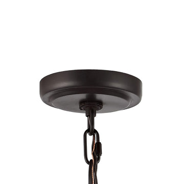 Diantha 28.5" 7-Light Contemporary Bohemian Iron/Acrylic LED Pendant - JONATHAN Y